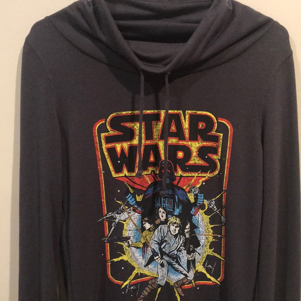 Star war long sleeve T-shirt size XS Gray - Picture 2 of 4